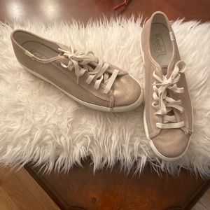 Metallic gold Keds sneakers